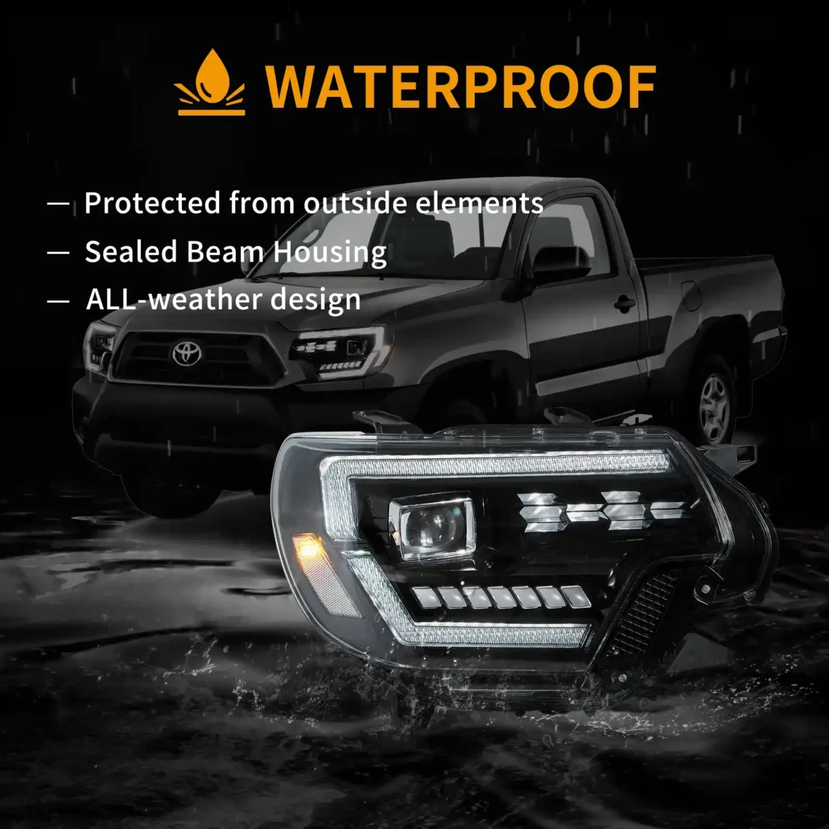 12-15 Tacoma LED Headlights Upgrade Performance LED Kits - Image 12