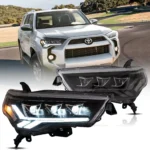 2014-2020 4runner LED Headlights Upgrade To LED Matrix Projector C