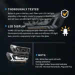 15-20 Hilux Headlights With Sequential LED Projector - Image 13