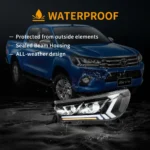 15-20 Hilux Headlights With Sequential LED Projector - Image 11