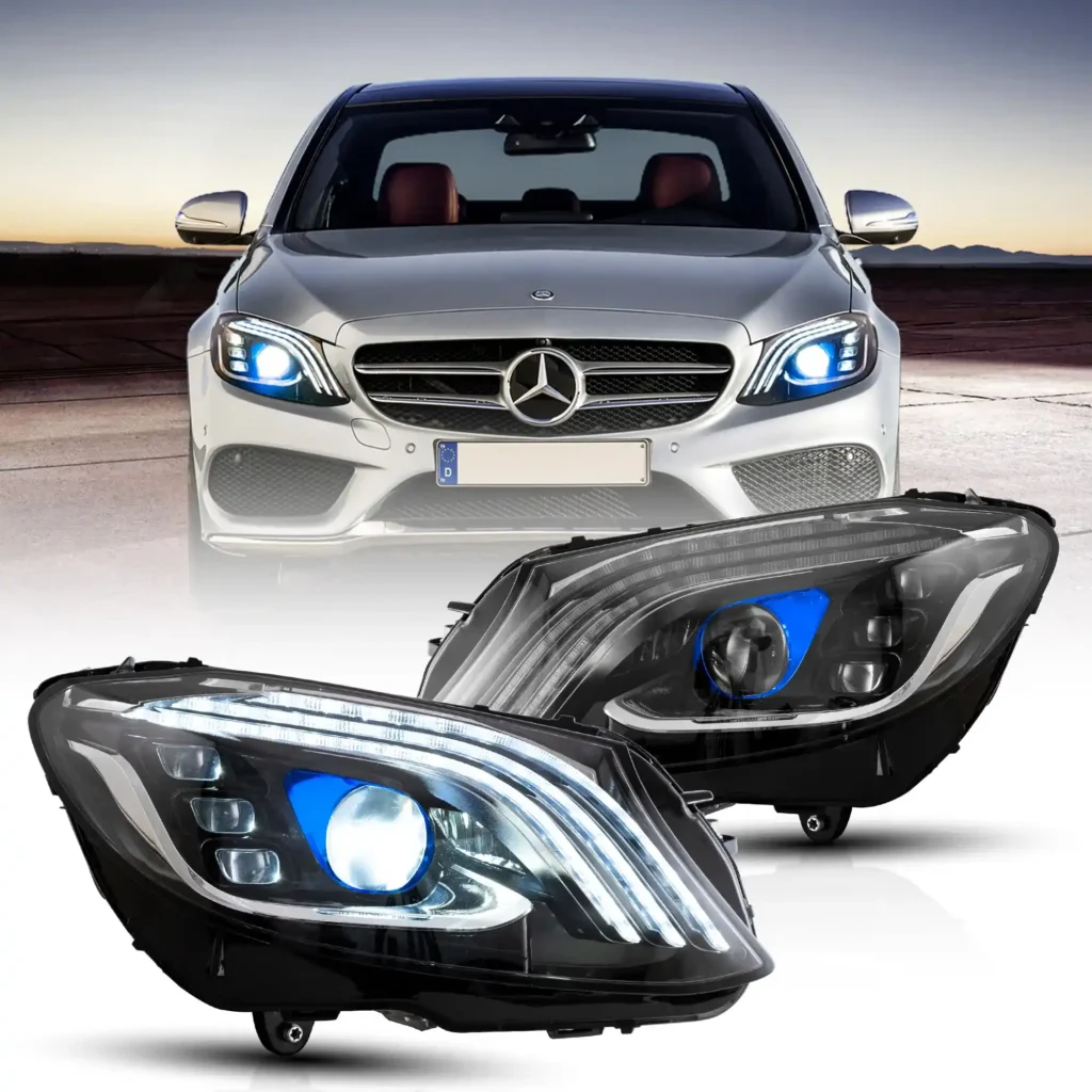 2015 Mercedes C300 Headlights C-Class W205 Replacement (15-21) LED Assembly