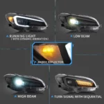2015 Subaru WRX Headlights (15-21) Upgrade To LED Projector Function Show