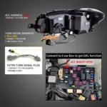 2015 Subaru WRX Headlights (15-21) Upgrade To LED Projector Wiring Harness