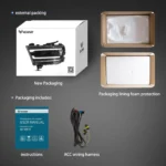 2022 Ram 1500 Headlights Upgrade To LED Matrix Projector Packing(19-24)
