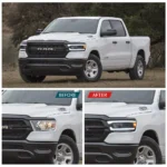 2020 Ram 1500 LED Headlights Replacement (19-24) With Bright DRL Before and After