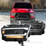 2020 Ram 1500 LED Headlights Replacement (19-24) With Bright DRL C