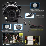 2020 Jeep Gladiator Headlights Replacement (20-24) With LED Animation Wiring Harness