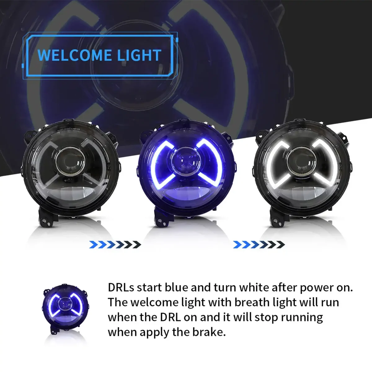 2020 Jeep Gladiator Headlights Replacement (20-24) With LED Animation Start Up