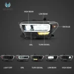 2016-2023 Tacoma Led Headlights Replacement With Pro Style Function Show