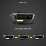 2016-2023 Tacoma Led Headlights Replacement With Pro Style Sequential Turn Signal