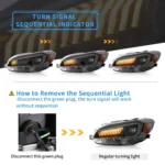 2016 Subaru WRX Headlights Upgrade To LED Projector Sequential Turn Signal(15-21)