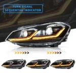 Golf MK7 5 headlights Upgrade To GTI:R Style 6