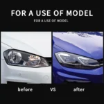 Golf MK7 5 headlights Upgrade To GTI:R Style Before and After