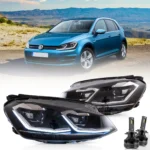Golf MK7 Headlights Replacement With LED Projector CB