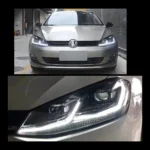 Golf MK7 Headlights Replacement With LED Projector Photos2