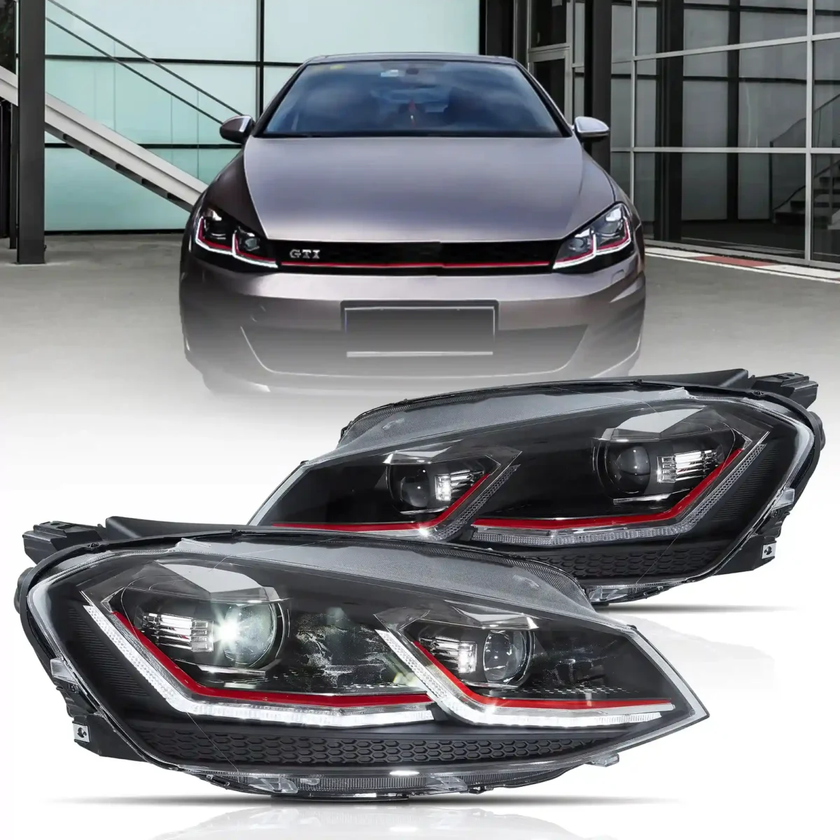 MK7 LED Headlights Upgrade Performance Kits R