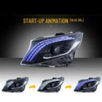 Mercedes Metris LED Headlights Upgrade Kit With New Style Start Up
