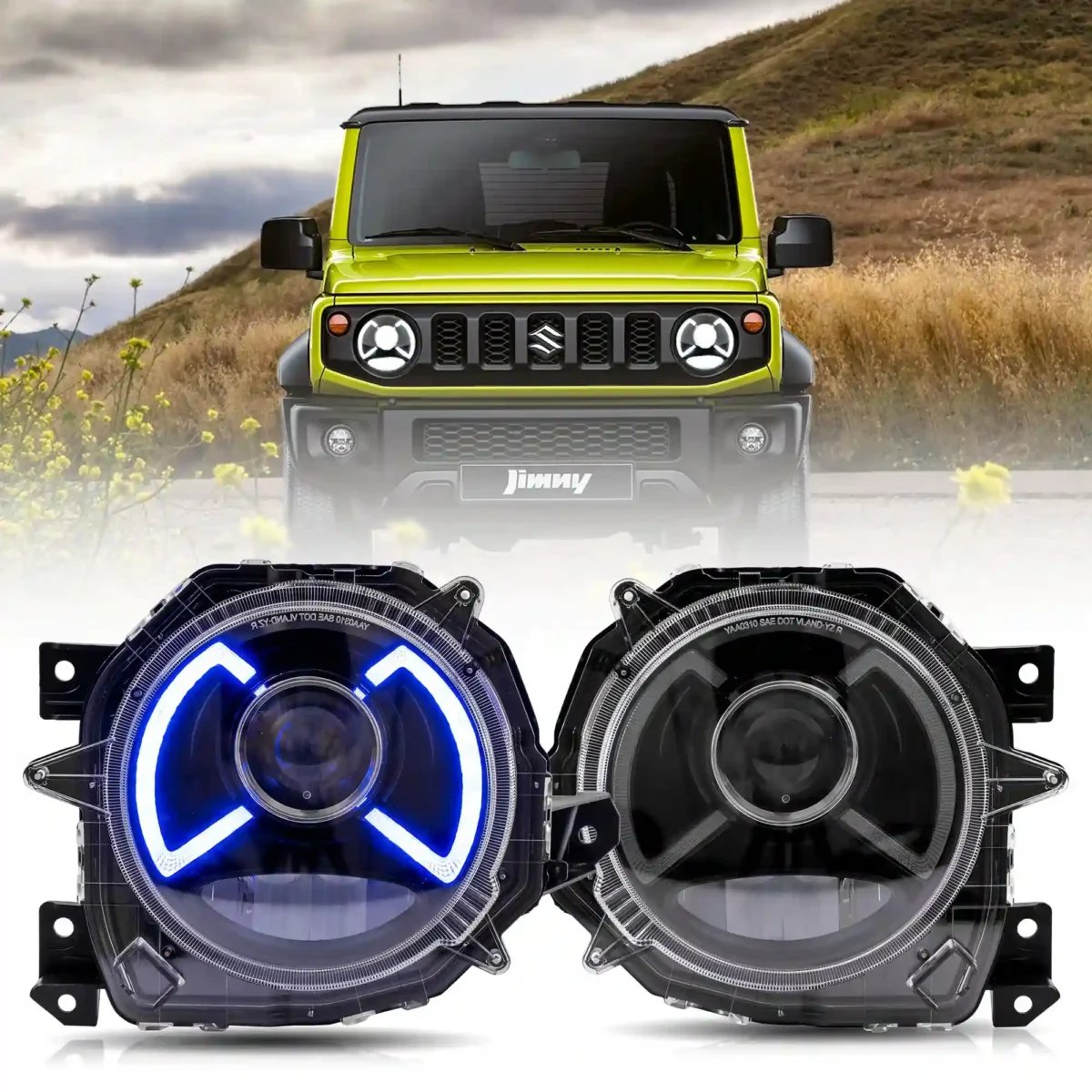 Suzuki Jimny LED Headlights Replacement With Sequential DRL