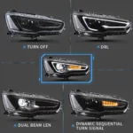 Vland Evo X Headlights Upgrade Kits (07-18) Function Show