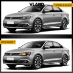 Vland Jetta Headlights MK6 Assembly With Demon Eyes LED Projector - Image 7