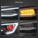 Vland Jetta Headlights MK6 Assembly With Demon Eyes LED Projector - Image 4