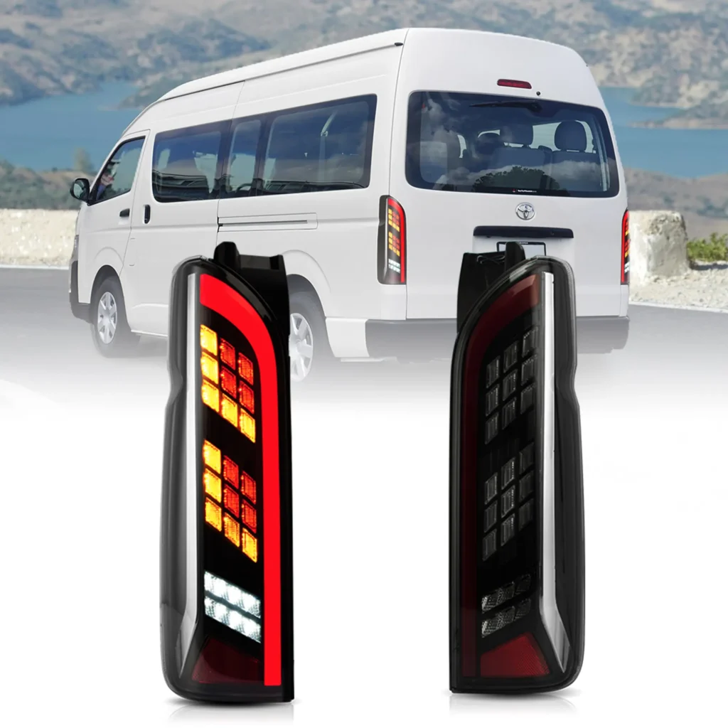 05-19 Toyota Hiace LED Tail lights With Dynamic Sequential