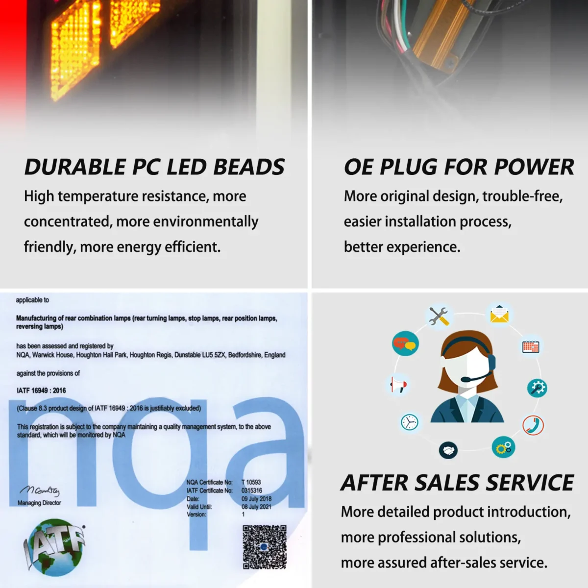 05-19 Toyota Hiace LED Tail lights With Dynamic Sequential - Image 12