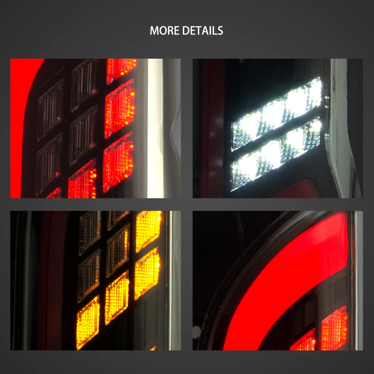 05-19 Toyota Hiace LED Tail lights With Dynamic Sequential Detail