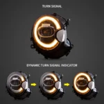 07-13 Mini Cooper R56 Headlights Assembly With DRL LED Projector Sequential Turn Signal