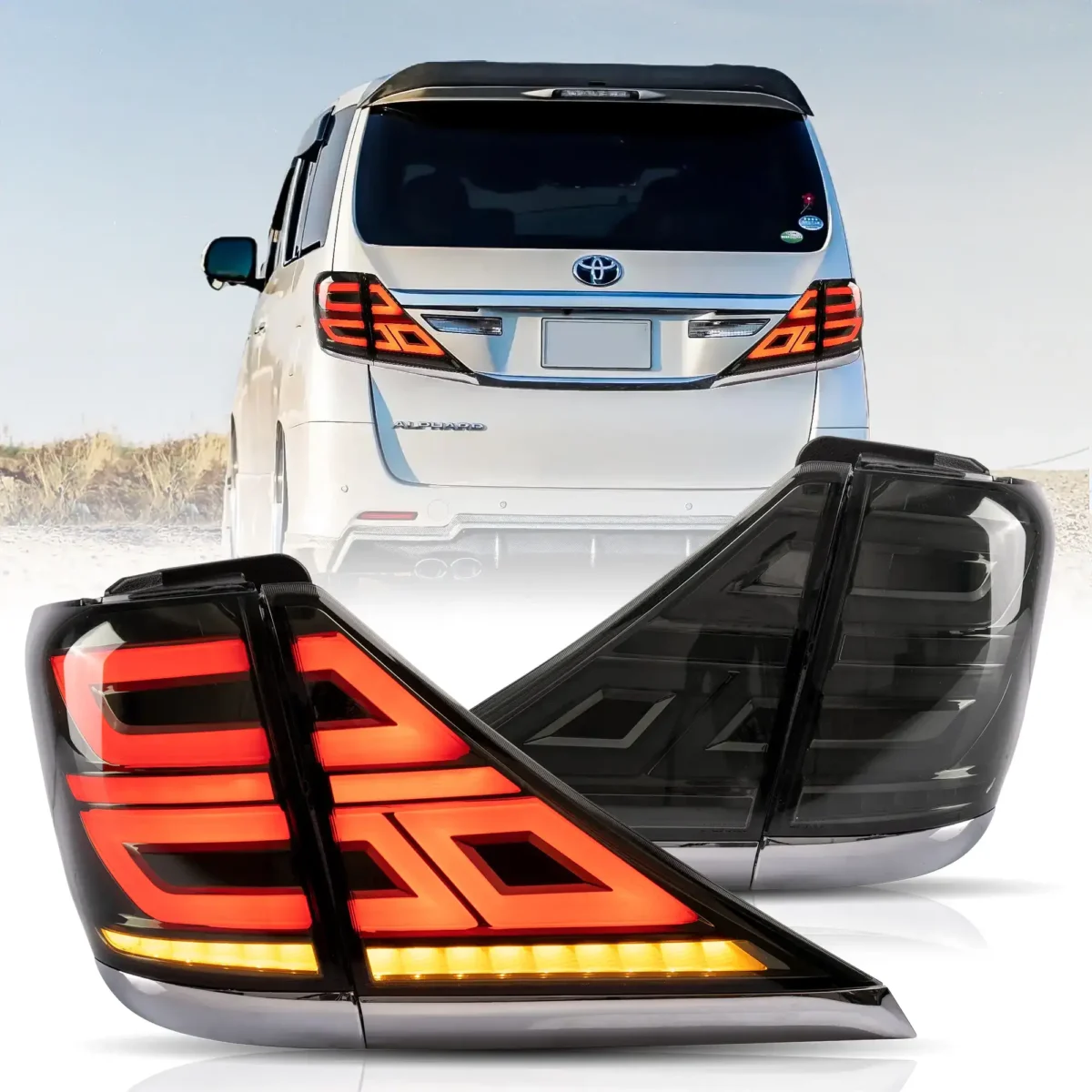 2007-2013 Vellfire Tail Lamp Upgrade To LED Style S