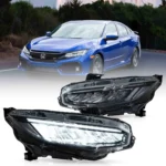 10th Gen Honda Civic LED Headlights With Full Reflection Bowl