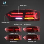 11-14 Vland Jetta Tail lights With LED Sequential Function Show R