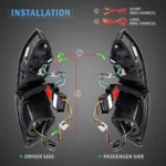 11-14 Vland Jetta Tail lights With LED Sequential Wiring Harness1