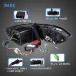 11-14 Vland Jetta Tail lights With LED Sequential Wiring Harness2