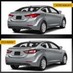 2013 Hyundai Elantra Tail light Replacement (11-15) With LED Sequential Before and After