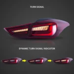 2013 Hyundai Elantra Tail light Replacement (11-15) With LED Sequential Sequential Turn Signal R