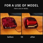 11-17 Vland Polo Tail lights Customized Kit Before and After