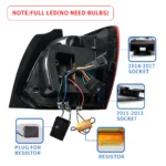 11-17 Vland Polo Tail lights Customized Kit Wiring Harness