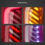2013 Honda Fit Tail lights Replacement (13-20) With Cool LED Sequential Detail1
