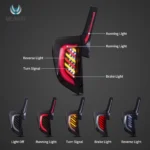 2013 Honda Fit Tail lights Replacement (13-20) With Cool LED Sequential Function Show S