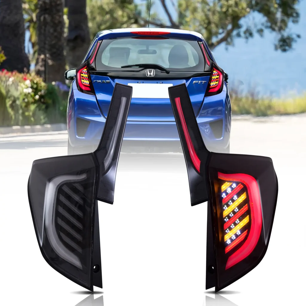2013 Honda Fit Tail lights Replacement (13-20) With Cool LED Sequential S