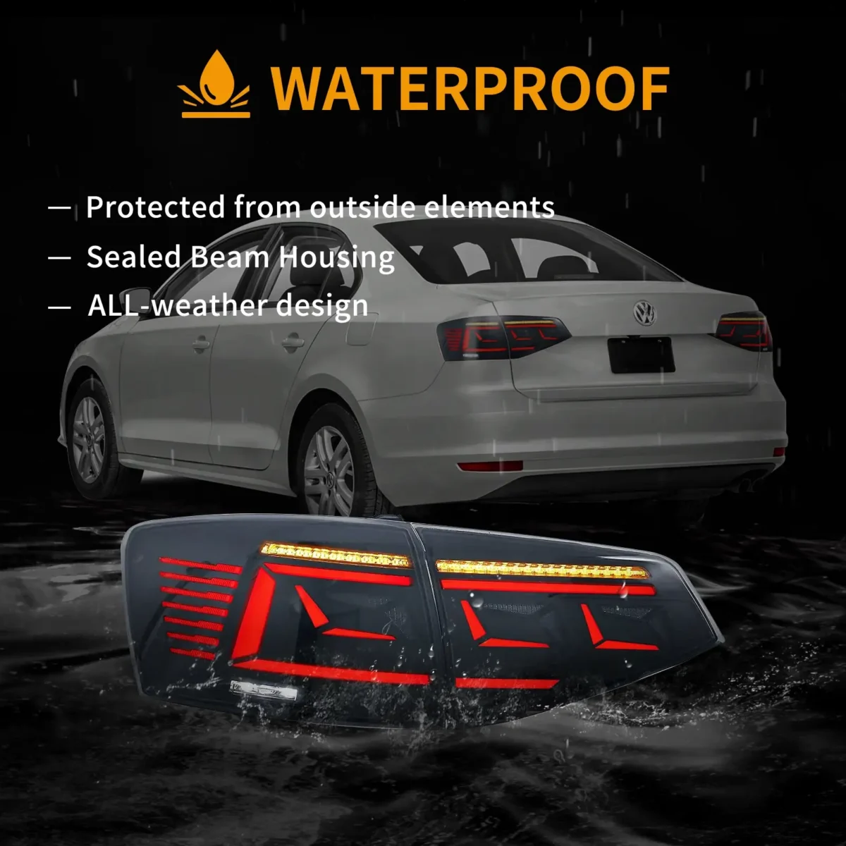 15-18 Jetta Tail lights (MK6) Aftermarket Cool LED Style - Image 16