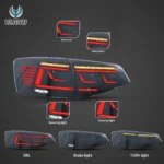 2016 Jetta Tail lights (MK6 15-18) Aftermarket Cool LED Style Function Show