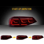 2016 Jetta Tail lights (MK6 15-18) Aftermarket Cool LED Style Start Up R
