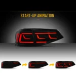 2016 Jetta Tail lights (MK6 15-18) Aftermarket Cool LED Style Start Up S
