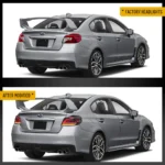 2015 WRX Tail lights Aftermarket (15-21) With LED Sequential Before and After