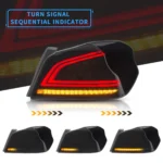 2015 WRX Tail lights Aftermarket (15-21) With LED Sequential Sequential Turn Signal S