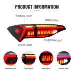 2019 Toyota Avalon Tail lights Replacement (19-21) With NEW LED Style Function Show