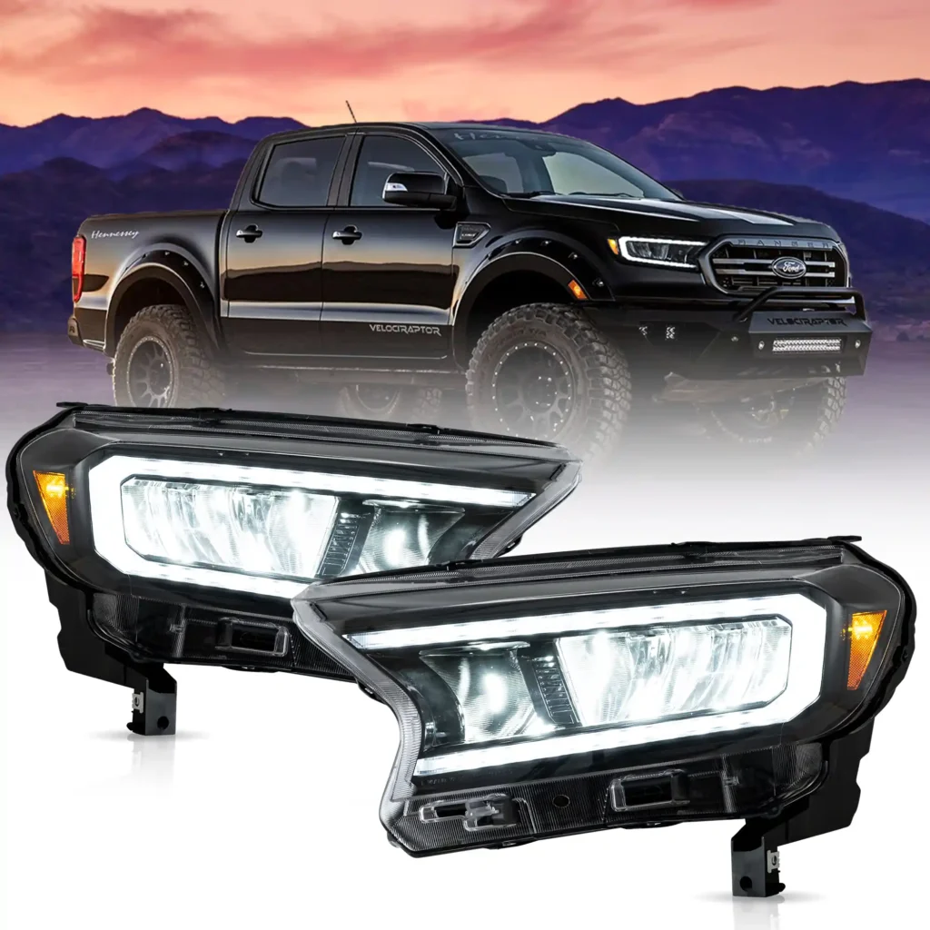 2019 Ford Ranger LED Headlights (19-24) With Reflection Bowl A