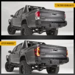 3rd Gen Tacoma Tail lights With Smoke Dynamic LED Sequential Before and After A